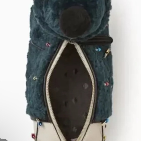 Collectible Kate Spade Dachshund Bag Dog Green Christmas Lights Claude - Picture 6 of 14